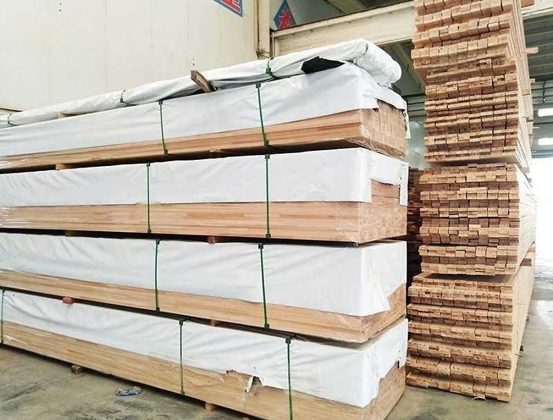 實木集成材現(xiàn)場圖