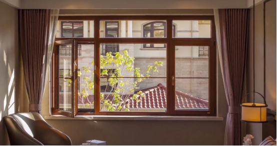 鋁包木門窗實拍