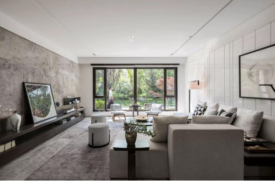 鋁木復(fù)合門窗實拍